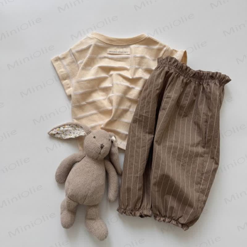 Pantaloni a quadri con fiori e pois a forma di pomodoro per bambini - image 23