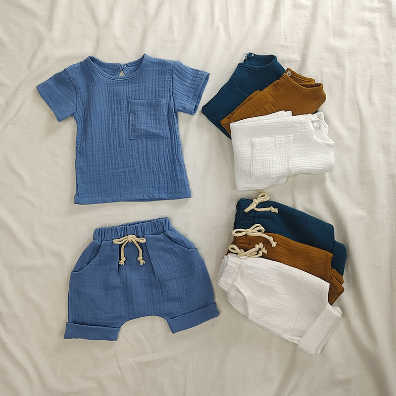 Set di maglietta e pantaloncini aderenti per neonati - image 1
