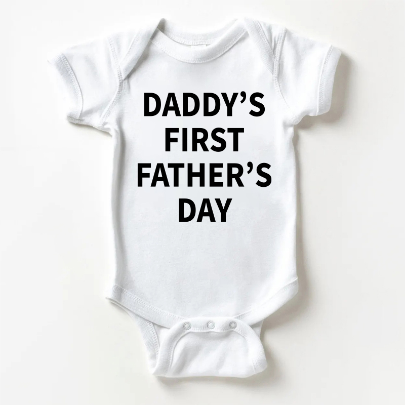 Body bianco per neonato con slogan per la prima festa del papà - Bianco - 18-24 mesi - image 1