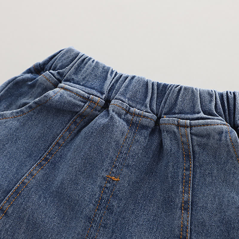 Completo in denim 3 pezzi per bambini con orsetto HUMAN MADE - image 20