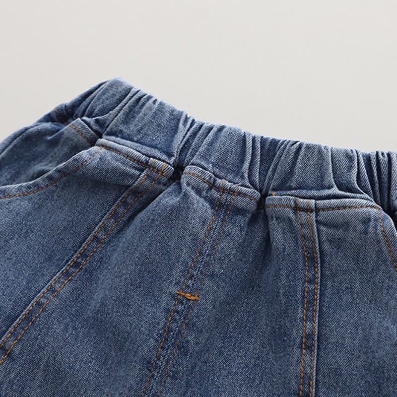 Completo in denim 3 pezzi per bambini con orsetto HUMAN MADE - image 20