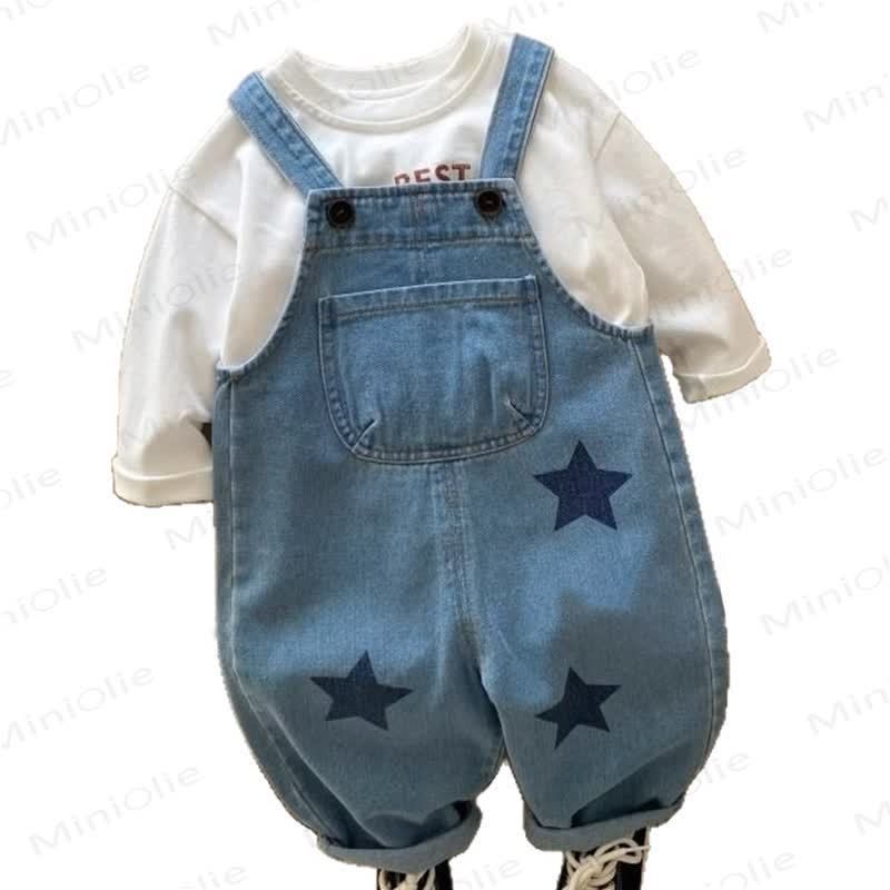 Salopette da bambino con tasche a stelle - image 5