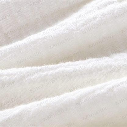 Completo da bambina in due pezzi, tinta unita, senza maniche, in garza. - image 10