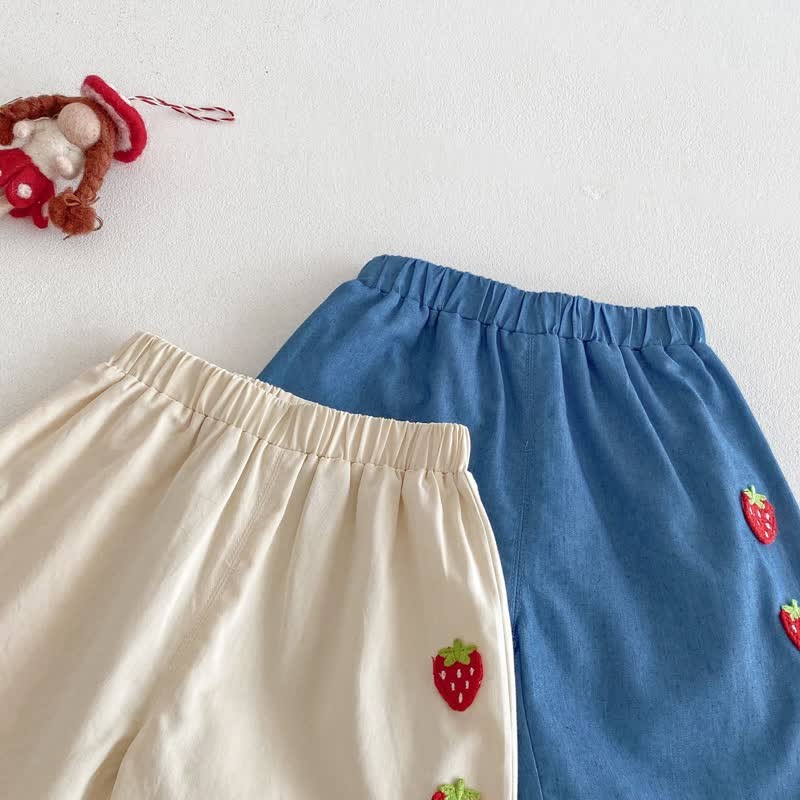 Canotta/pantaloncini in maglia a forma di fragola per neonati - image 10