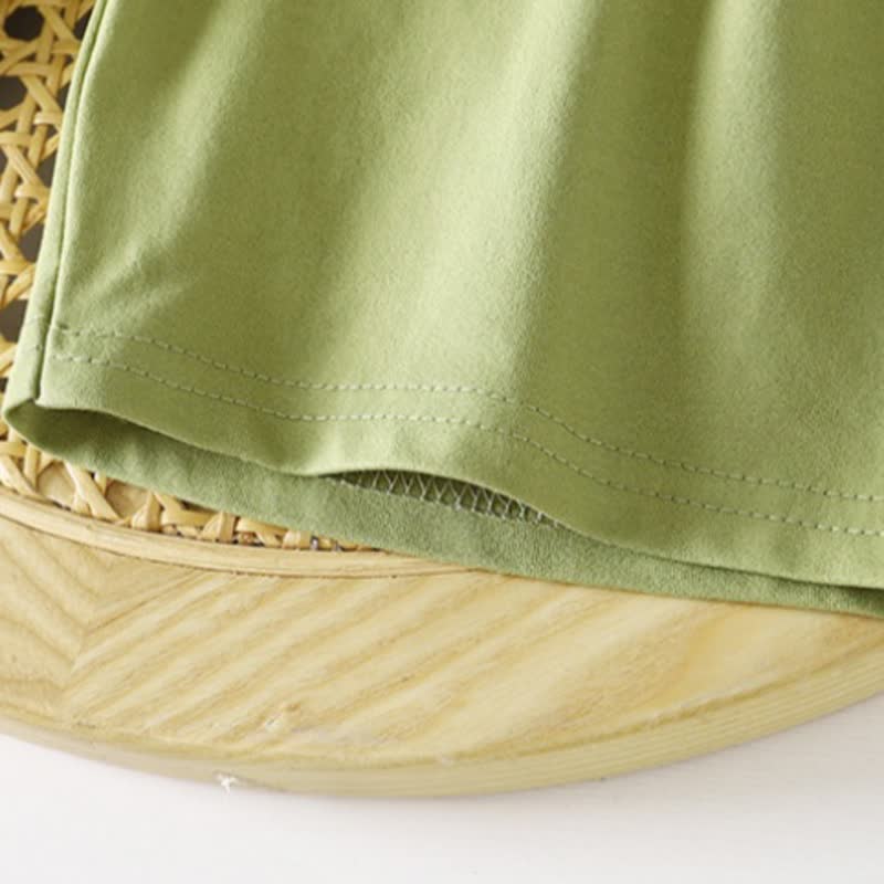 Completo da bambina composto da maglietta e pantaloncini con stampa di cartoni animati. - image 9