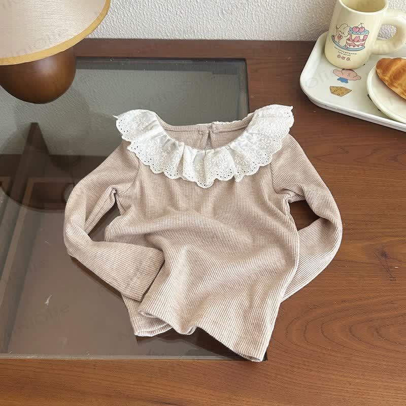 Vestito dolce senza maniche in velluto a coste per bambina - Top beige - 5-7T - image 7