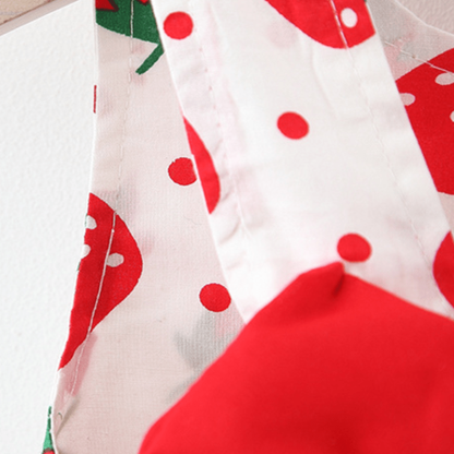 Vestito con cappello e pois a forma di fragola per bambini - image 8