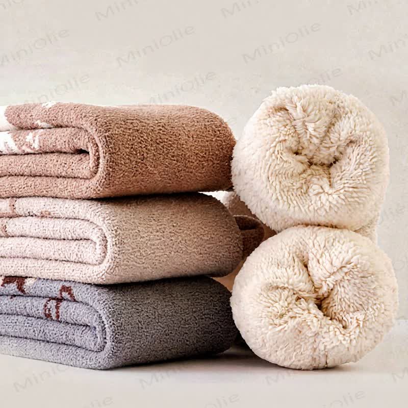 Leggings foderati in pile con motivo di cuccioli di animali - image 2