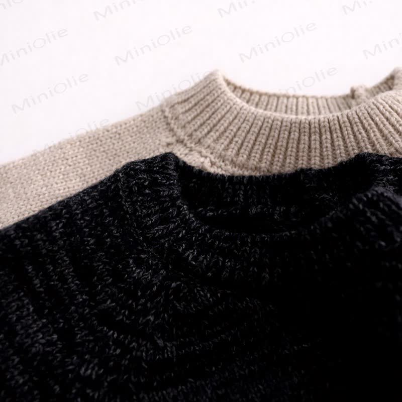 Maglione girocollo per bambini con elefantino - image 4