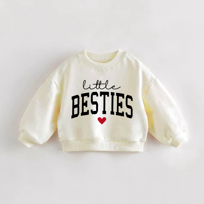 Felpa per neonati e bambini piccoli "Little Besties" - Crema - 3-5T - image 1