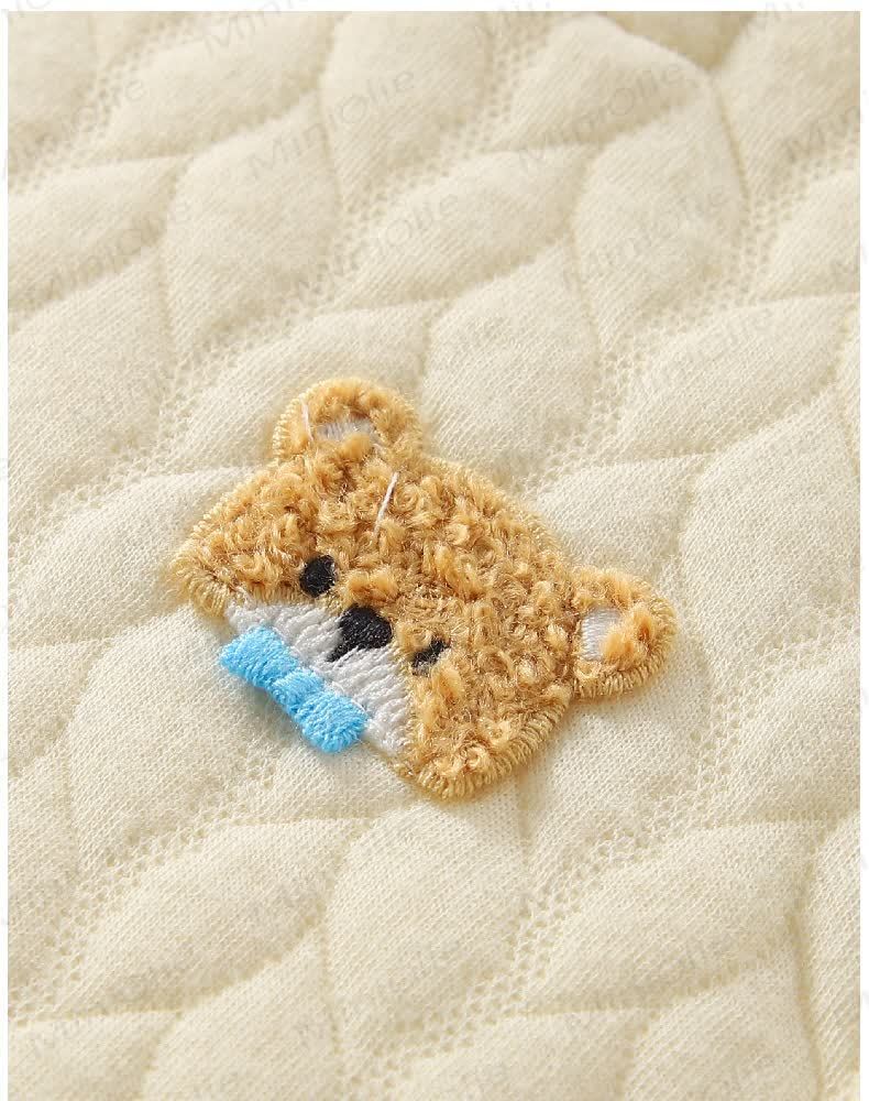 Set trapuntato kimono a forma di orso per neonati, 2 pezzi - image 4