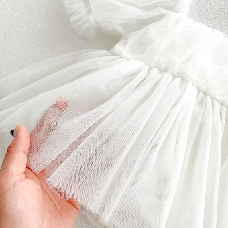 Tutina con gonna tutù tinta unita per neonati - image 14