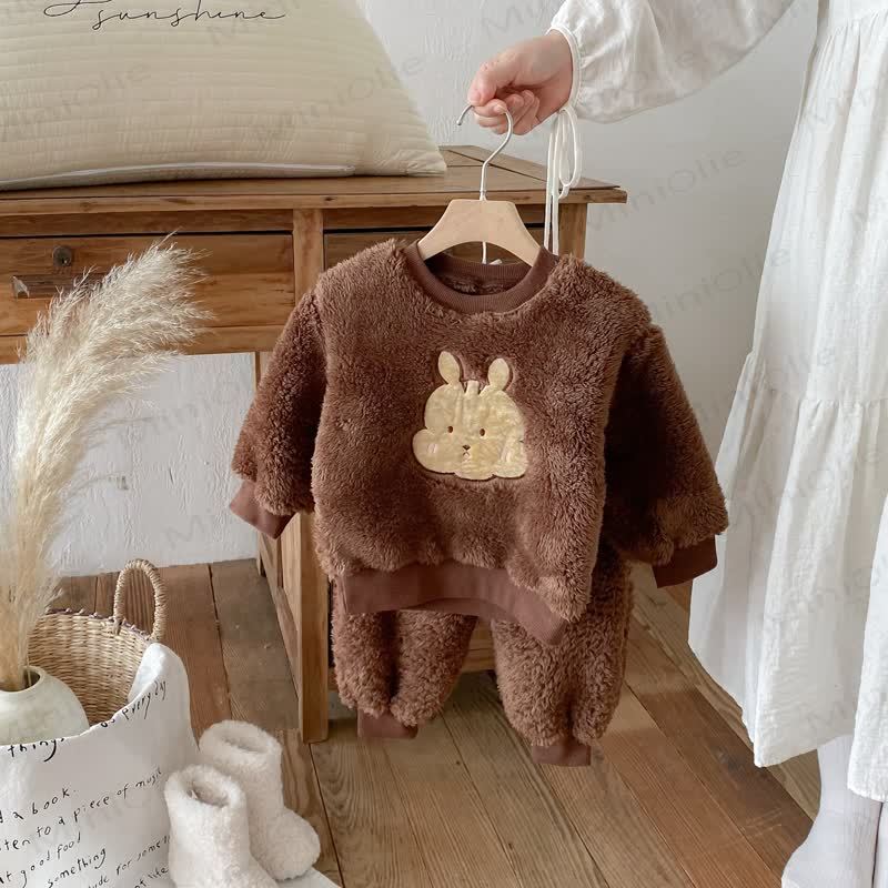 Set da 2 pezzi in pile con animali per bambini - Marrone - 8 anni - image 14