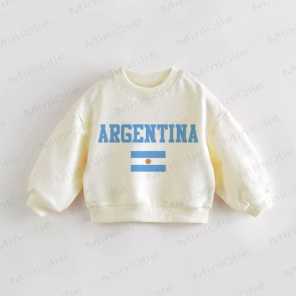 Felpa color crema per neonati e bambini Argentina - Crema - 3-5T - image 1