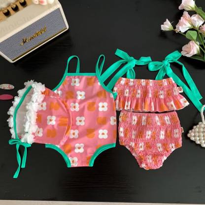 Costume da bagno intero/due pezzi per bambina con cappello - image 15