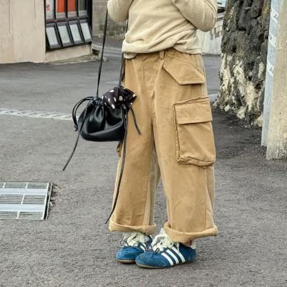 Pantaloni da lavoro per neonati e bambini piccoli, tinta unita - image 4