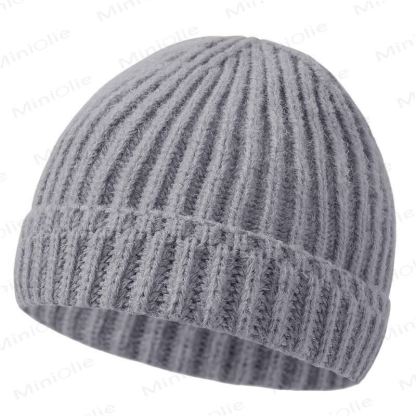Berretto semplice color puro per neonato - Grigio - 0-12M - image 14