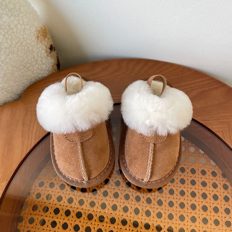 Scarpe foderate in pile per neonati e bambini - Marrone - 9,5 °C - image 4