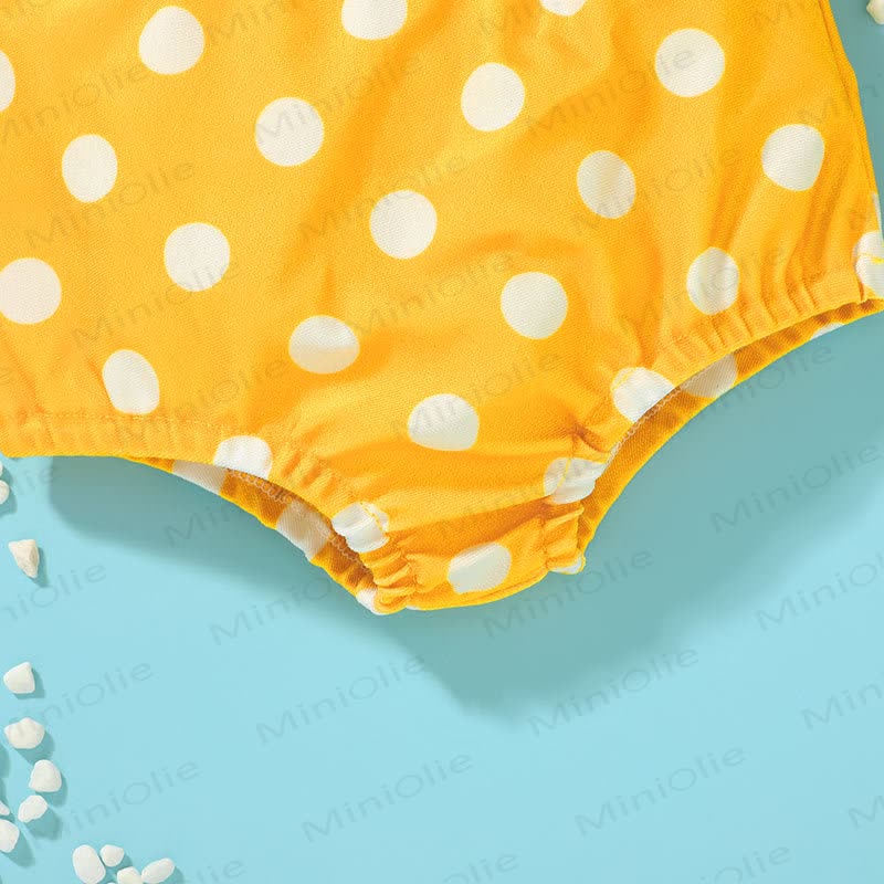 Costume da bagno a pois per bambina, 2 pezzi - image 6