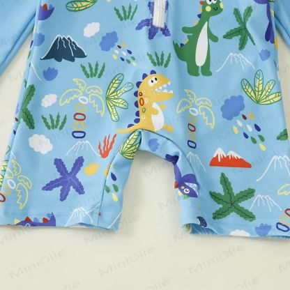 Costume da bagno per bambini piccoli con cappello e dinosauro squalo - image 16