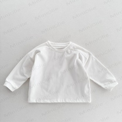 Maglietta casual tinta unita per bambini - Bianco - 8 anni - image 8