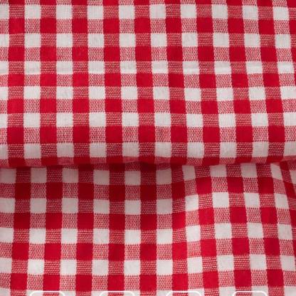 Vestito senza maniche in cotone con stampa a quadri e fragole per bambina. - image 4