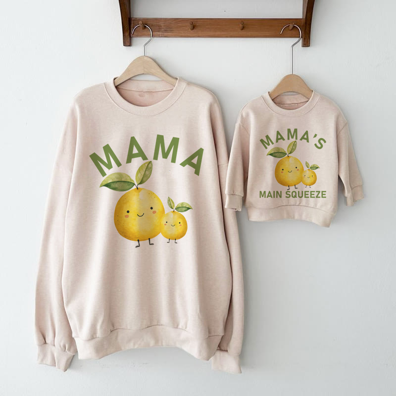 MAMA/MAMA'S MAIN SQUEEZE Felpa mamma e me - Beige - Felpa da adulto: XL - image 1