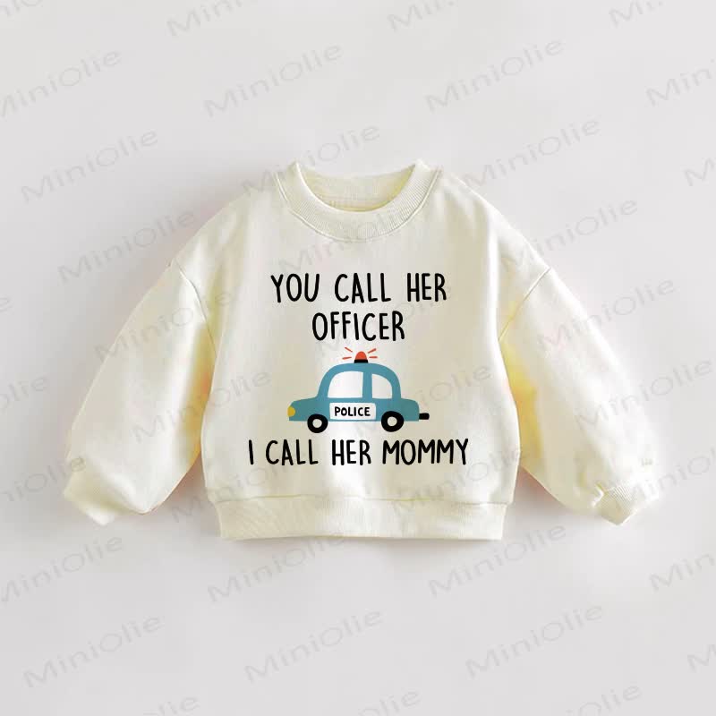 TU LA CHIAMI AGENTE IO LA CHIAMONO MAMMA Felpa Baby Toddle - Crema - 3-5T - image 1