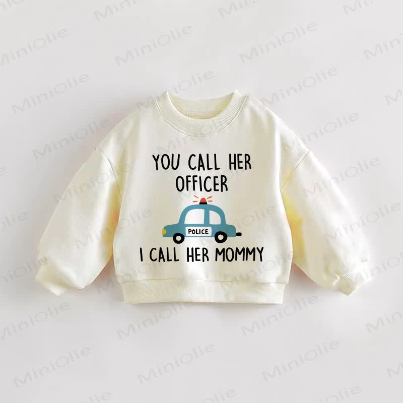 TU LA CHIAMI AGENTE IO LA CHIAMONO MAMMA Felpa Baby Toddle - Crema - 3-5T - image 1