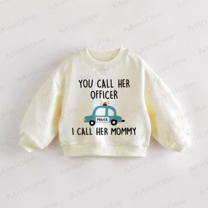 TU LA CHIAMI AGENTE IO LA CHIAMONO MAMMA Felpa Baby Toddle - Crema - 3-5T - image 1