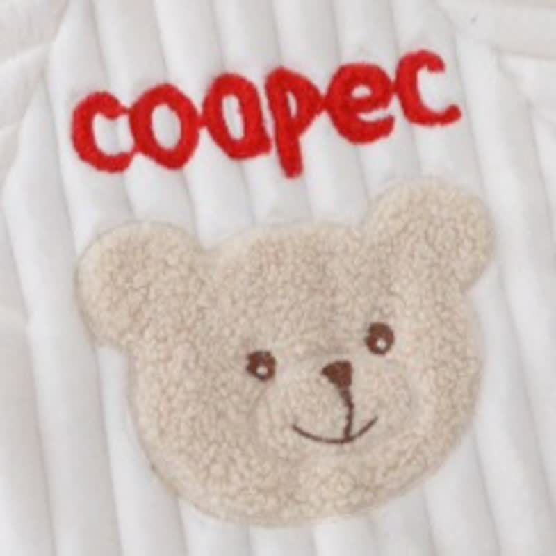 Completo per neonati e bambini piccoli con giacca e pantaloni in peluche con toppe di animali e cerniera. - image 10