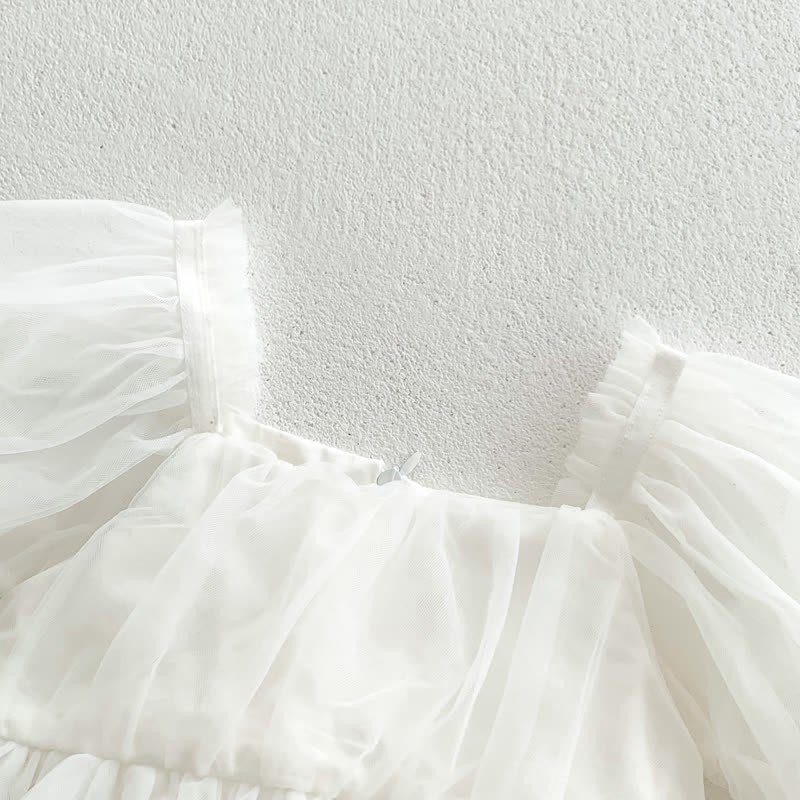 Tutina con gonna tutù tinta unita per neonati - image 13