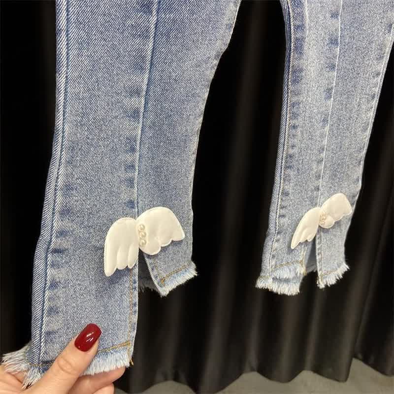 Set da 2 pezzi con maglietta e pantaloni a ali per bambine - image 12