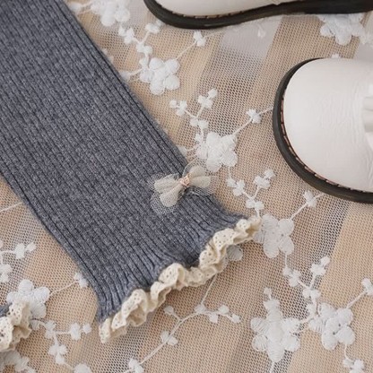 Leggings con fiocco in tulle con gonna per bambina - image 10