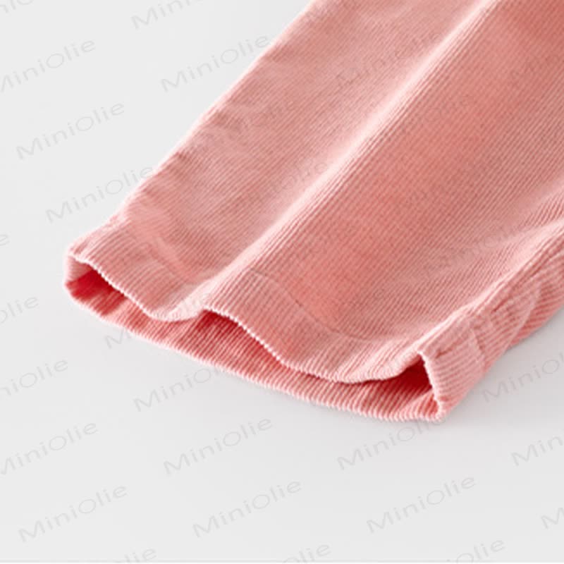 Pantaloni in velluto a coste a fiori per neonati e bambini - image 6