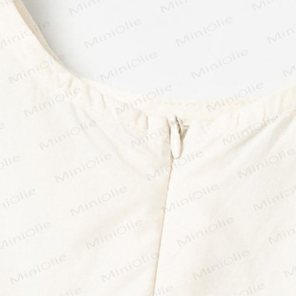 Vestito senza maniche in cotone con volant per bambina - image 6