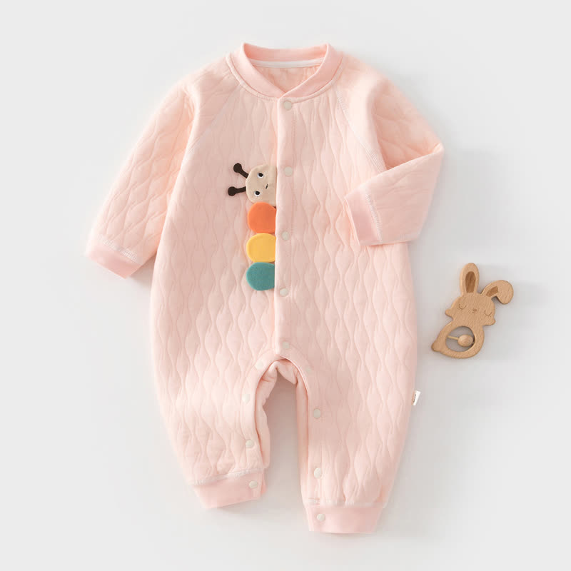 Tutina trapuntata a forma di bruco per neonati - Rosa - 18-24 mesi - image 6