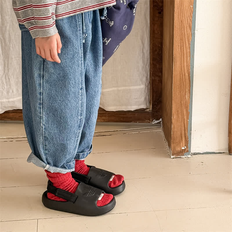 Pantaloni larghi in denim lavato per bambini piccoli - image 20