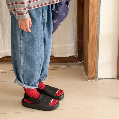 Pantaloni larghi in denim lavato per bambini piccoli - image 20