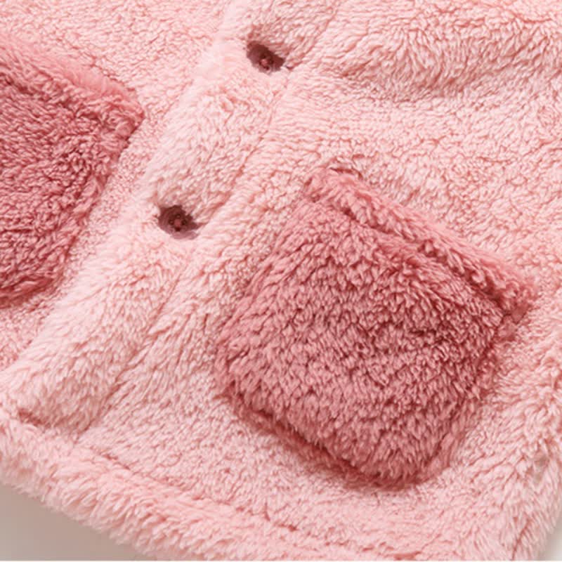 Set pigiama per neonati composto da giacca con cappuccio e pantaloni in peluche, due pezzi. - image 6
