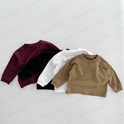 Maglietta casual tinta unita per bambini - image 3