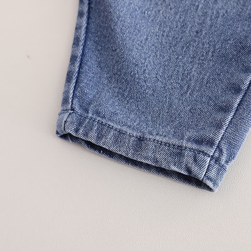 Set 2 pezzi maglione/pantaloni in denim per bambina - image 15