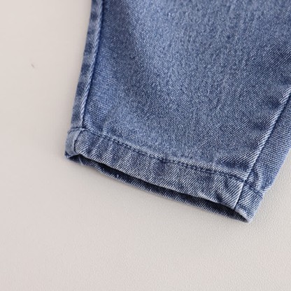 Set 2 pezzi maglione/pantaloni in denim per bambina - image 15