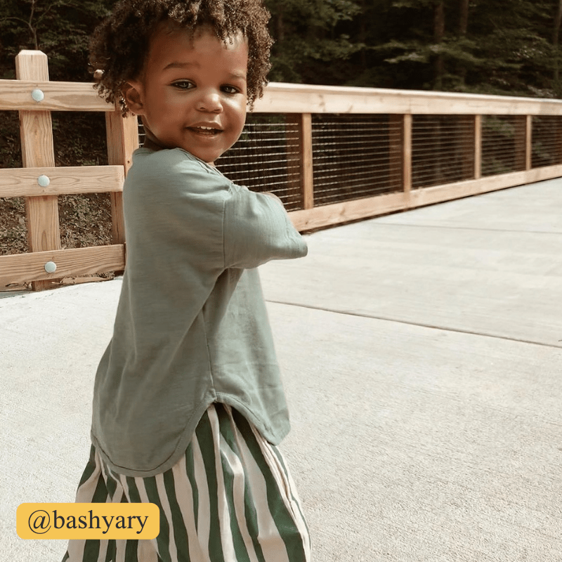 Maglietta retrò tinta unita per bambini piccoli - image 7