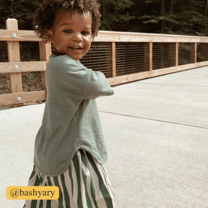 Maglietta retrò tinta unita per bambini piccoli - image 7