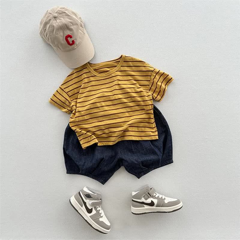 Maglietta casual a righe per bambini - image 10