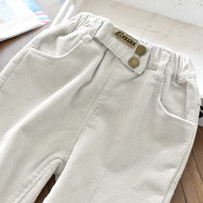 Pantaloni in velluto a coste elasticizzato per bambine - image 11