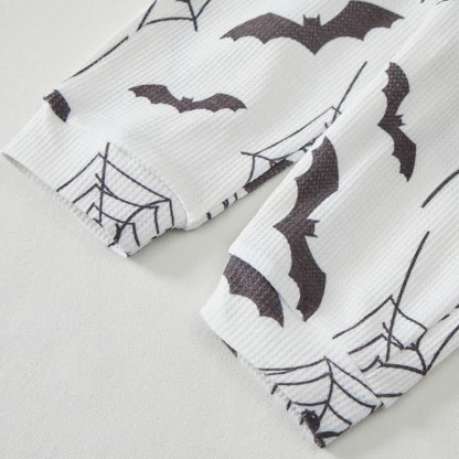 Set di 2 pezzi Baby Bat con stampa ragnatela a nido d'ape. - image 6