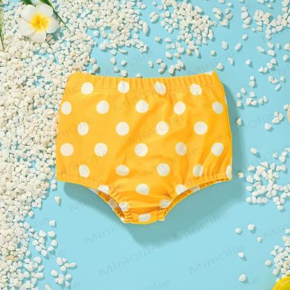 Costume da bagno a pois per bambina, 2 pezzi - image 7