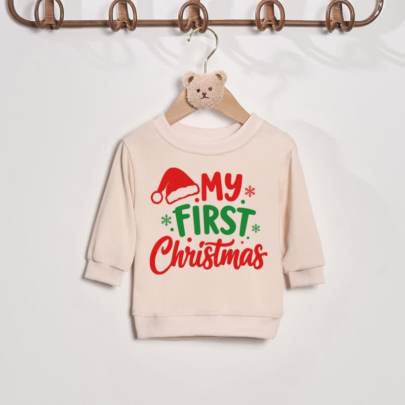PRIMO NATALE DA PAPÀ/MAMMA Felpa Papà/Mamma e Me - Beige - Felpa per neonati: 2-3 anni - image 5